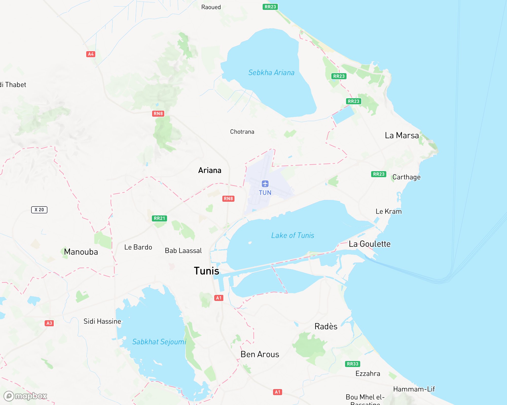 Houny Map — Tunis